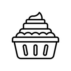 cupcake icon for your website, mobile, presentation, and logo design.