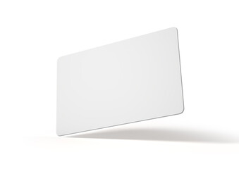 credit card isolated from white background