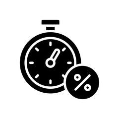timer icon for your website, mobile, presentation, and logo design.