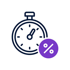 timer icon for your website, mobile, presentation, and logo design.