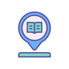 Fototapeta premium location icon for your website, mobile, presentation, and logo design.