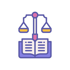 law icon for your website, mobile, presentation, and logo design.
