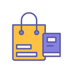 shopping bag icon for your website, mobile, presentation, and logo design.