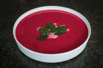 a vitamin bomb in the wintertime is a hot beetroot soup