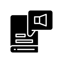 Fototapeta premium audiobook icon for your website, mobile, presentation, and logo design.