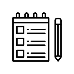 notebook icon for your website, mobile, presentation, and logo design.