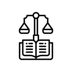 law icon for your website, mobile, presentation, and logo design.
