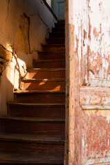 TBILISI, GEORGIA - JANUARY 18, 2023 : old houses in the center of Tbilisi