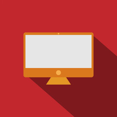 A personal computer. Vector illustration