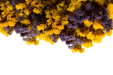 abstract background with yellow flowers