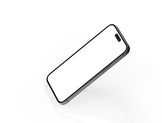 All-screen smartphone mockup isolated 3d