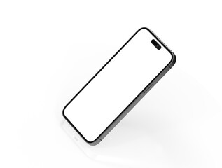All-screen smartphone mockup isolated 3d