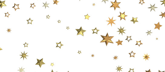 stars background, sparkle lights confetti falling. magic shining Flying christmas stars on night