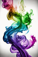 Beautiful, colored and elegant smoke background