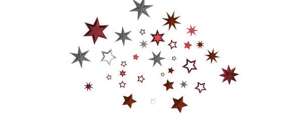 Festive christmas card. Isolated illustration white background. - in red