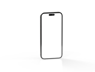 Smartphone frame less blank screen. Mockup generic device.