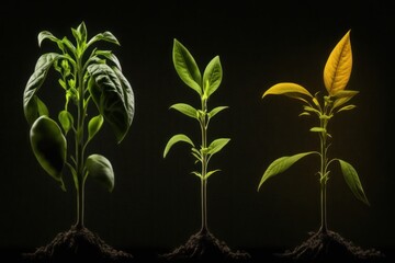 plant growing nature hope grows evolution, seeds life, farm, farming, generative by AI