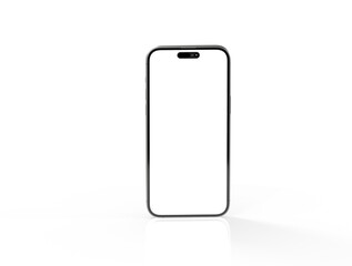 Smartphone frame less blank screen. Mockup generic device.