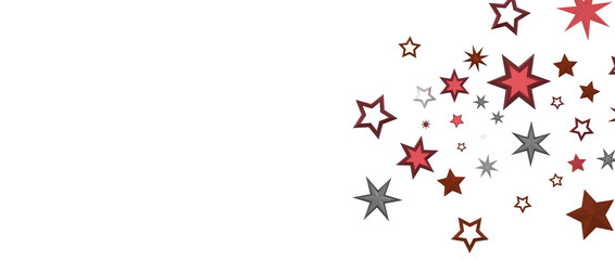 Festive christmas card. Isolated illustration white background. - in red