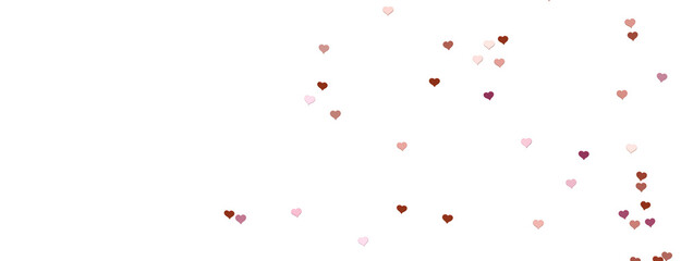 Fototapeta na wymiar hearts isolated on transparent background. Valentine’s day design.