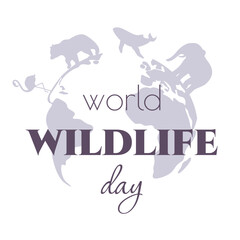  world wildlife day concept