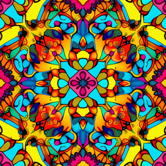 Seamless kaleidoscope pattern, seamless colorful pattern, colorful kaleidoscope, kaleidoscope pattern