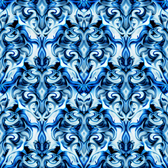 Seamless pattern, blue seamless pattern, blue pattern