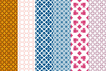 Seamlessly pattern. Symmetric abstract wallpaper. Digital paper, textile print. Vector illustration.