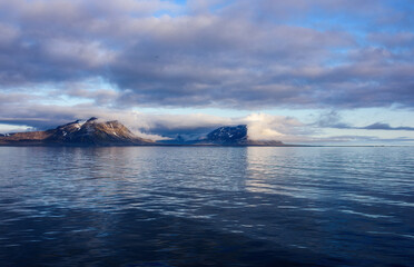 Scenic View of NY Alesund, Spitsbergen, Norway
