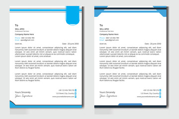 Professional Corporate Letterhead Design Template 
