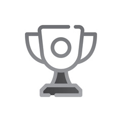trophy two tone gradient icon