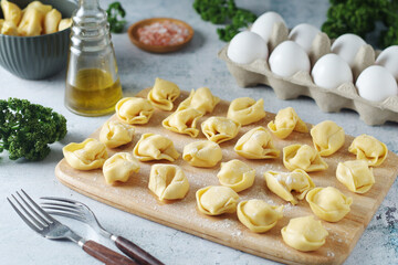 Tortellini - dumplings typical dish from Italian cuisine