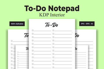 To-Do Notepad KDP Interior