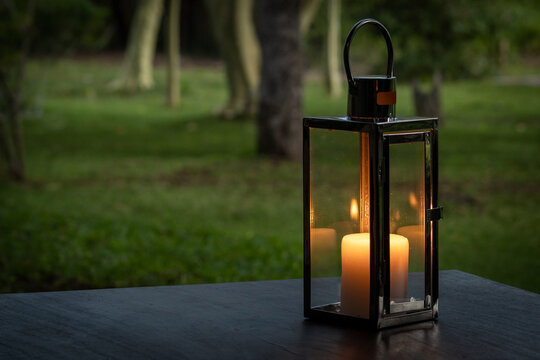 lantern in the garden