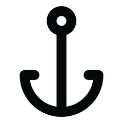 ship anchor icon for web ui design