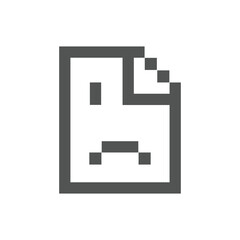 Error page icon. Modern, simple, vector, icons for website design, mobile app, ui. Vector Illustration