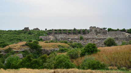 Fototapeta na wymiar Aspendos Ancient City - Antalya - TURKEY