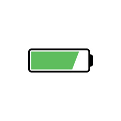 Battery Power Indicator Icon Vector