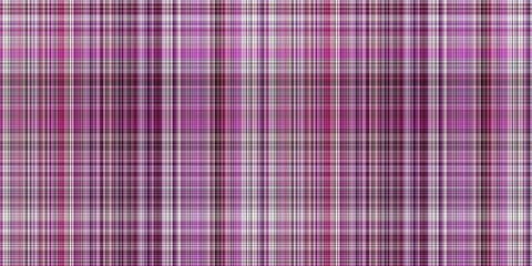 Viva magenta tartan seamless border. Gingham plaid kitchen cloth in color of the year 2023. Gingham trim. 