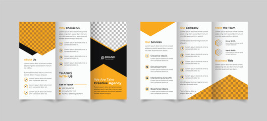 Corporate trifold brochure template design