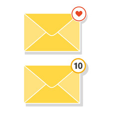 Message icon. Email or News Vector Illustrations, Signs and Symbols for Design Elements, Presentation, Website or Apps.