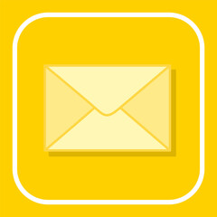 Icon of mail envelope. Vector Illustration
