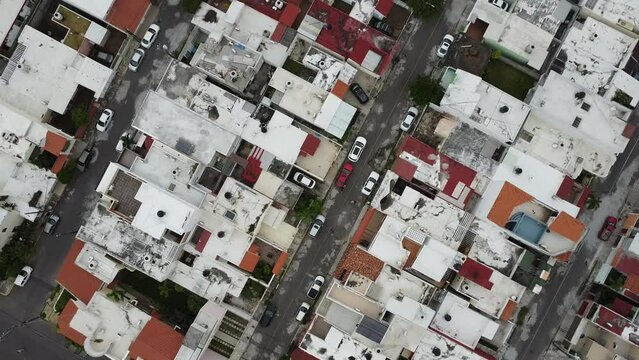 background of houses, downtown of a latinoamerican city 