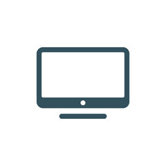 Television Screen Icon Vector Template