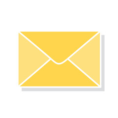 Icon of mail envelope. Vector Illustration
