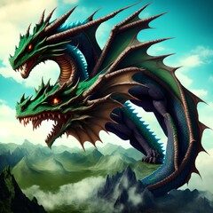 Dragon of Earth, Generative AI Illustration