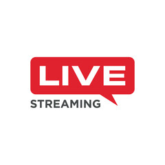Live Streaming Sign Vector Template