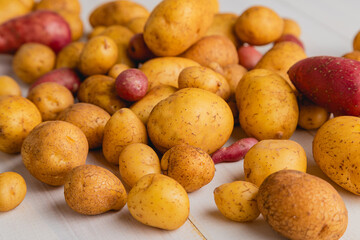Close up of local potatoes