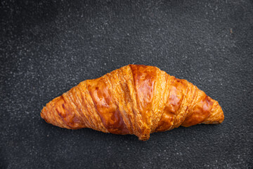 croissant fresh pastries meal food snack on the table copy space food background rustic top view