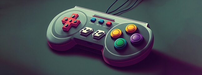 Videogame controller illustration